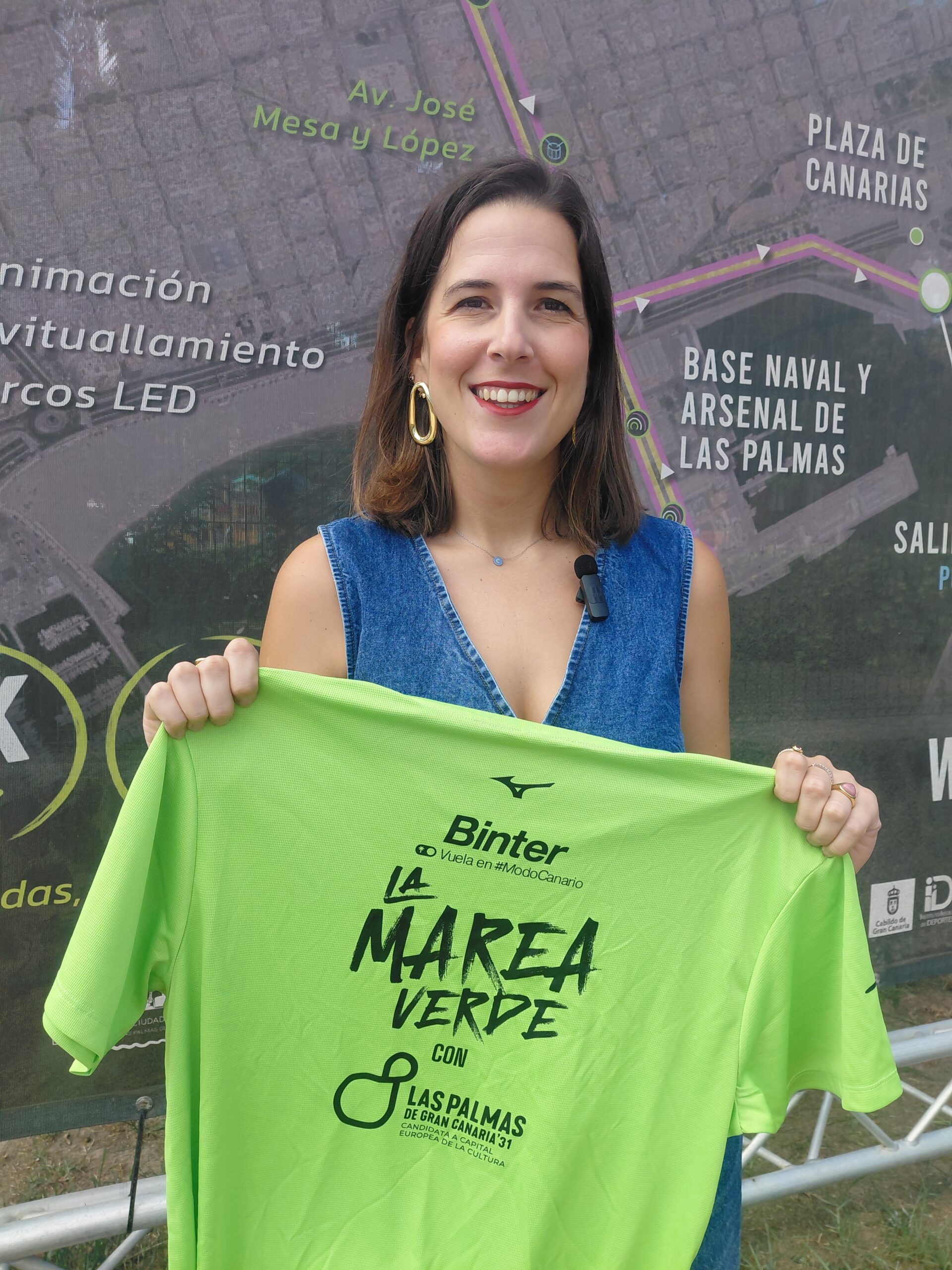 Carla Campoamor: “La Binter NightRun llevará a las calles el logo de la candidatura cultural”