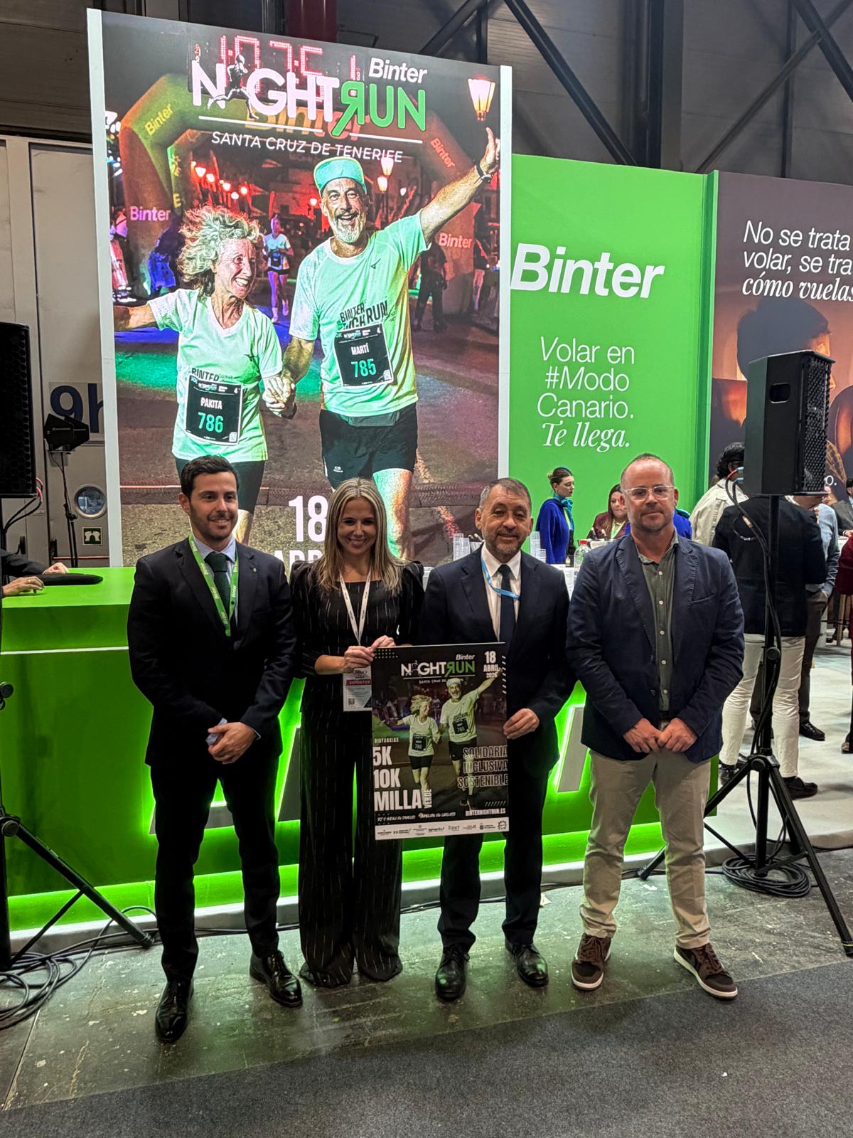 FITUR acoge un año más la presentación de la Binter NightRun Series 2026